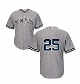 Yankees 25 Gleyber Torres Gray Cool Base Replica Jersey Dzhi,baseball caps,new era cap wholesale,wholesale hats